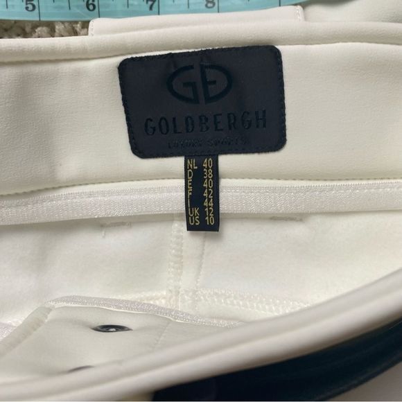 Goldbergh Pippa Belted Ski Pants White Black NWT US 10 - Picture 3 of 7
